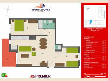 Flat for sale in Lledoner