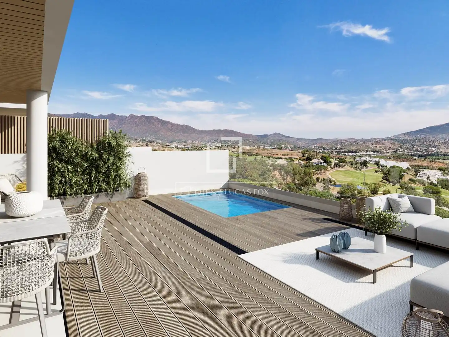 Terrace of Flat for sale in Mijas  with Air Conditioner, Heating and Private garden