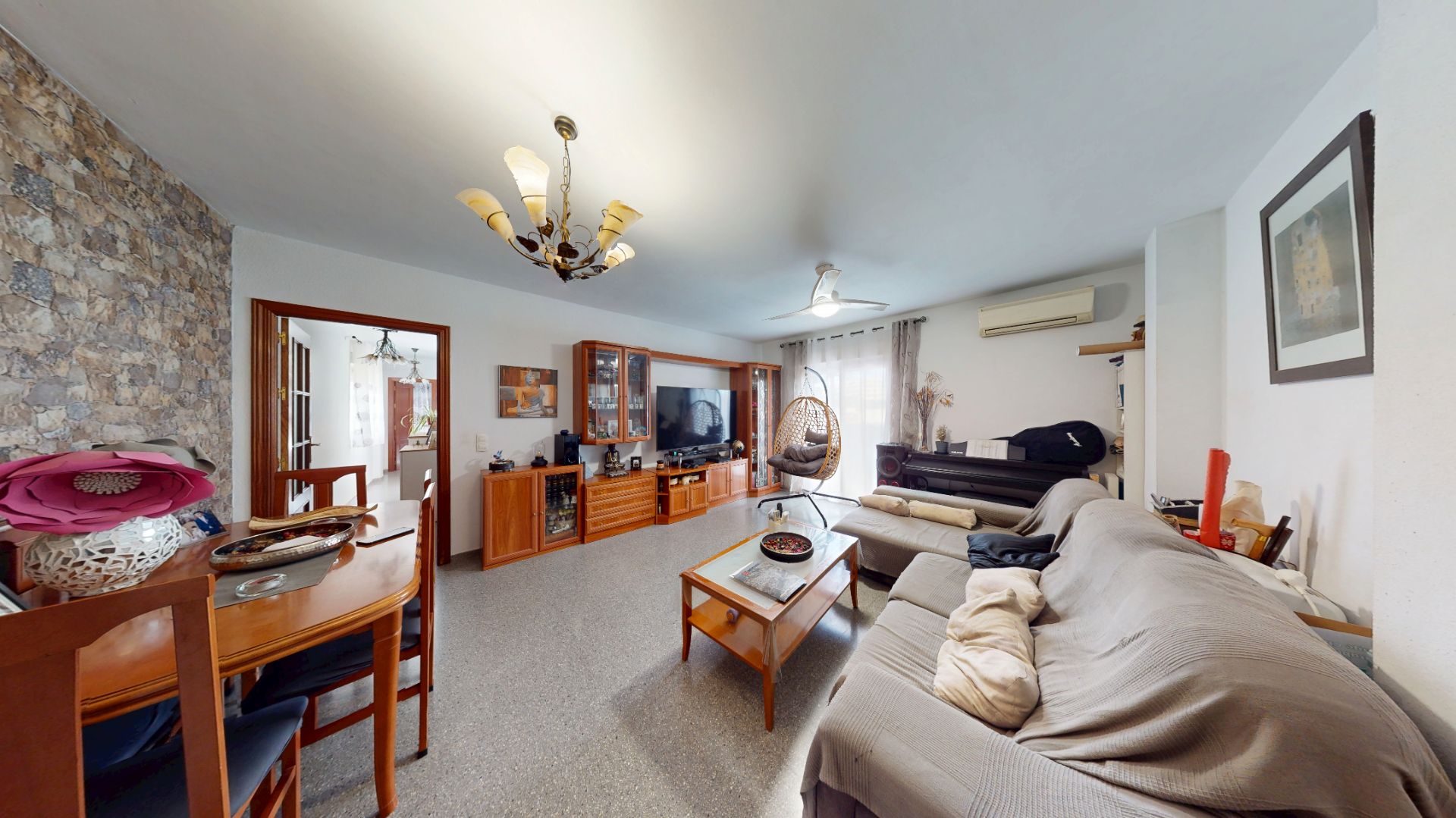 Sala d'estar de Àtic en venda en Viator amb Aire condicionat, Terrassa i Moblat