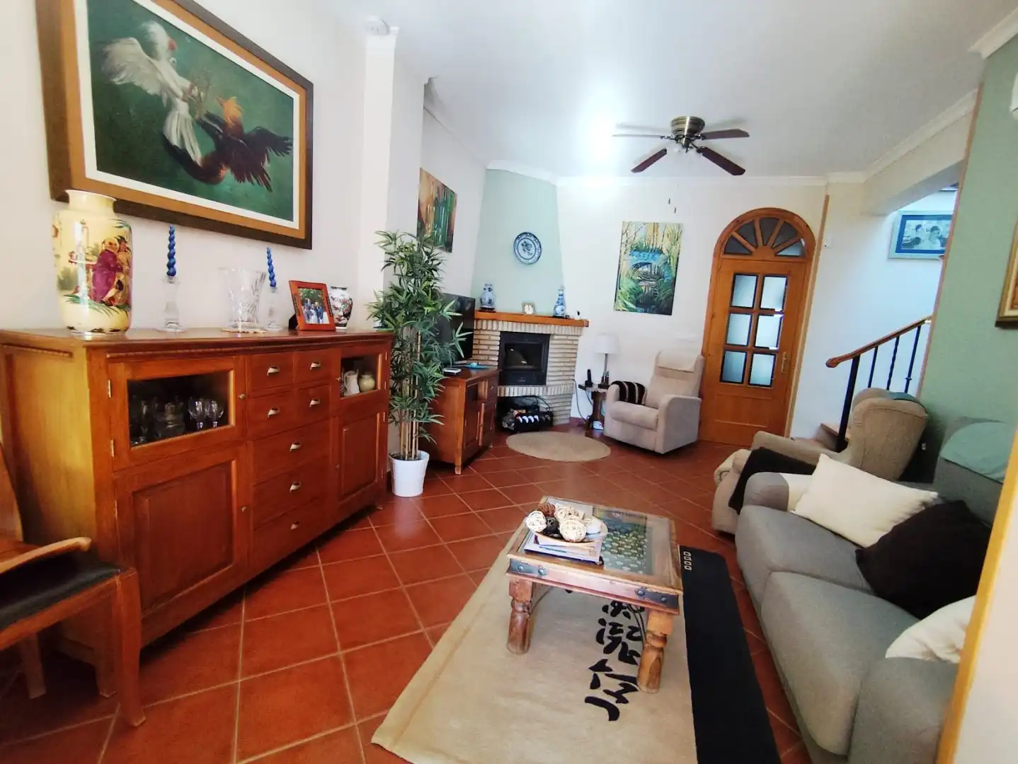 Sala d'estar de Casa o xalet en venda en Hinojos amb Aire condicionat, Calefacció i Jardí privat