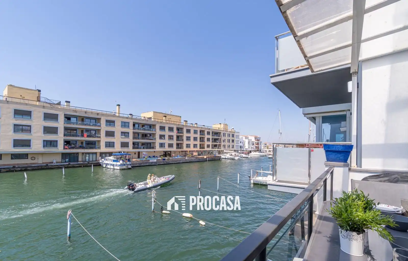 Terrassa de Casa adosada en venda en Empuriabrava amb Aire condicionat, Calefacció i Traster