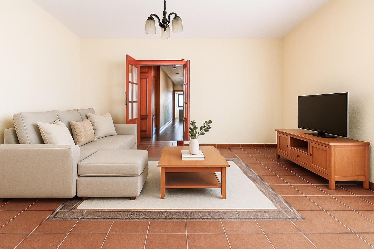 Sala de estar de Piso en venta en  Madrid Capital con Aire acondicionado y Calefacción
