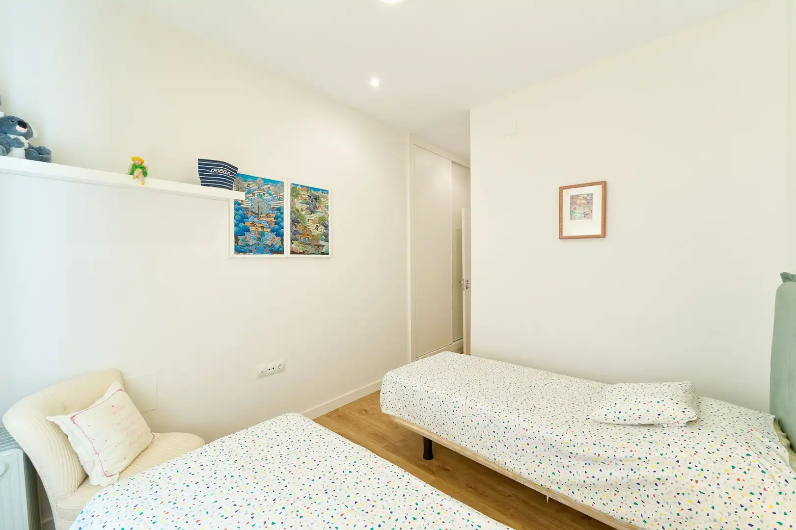 Schlafzimmer von Wohnung zum Verkauf in Málaga mit Klimaanlage, Heizung und Terrasse