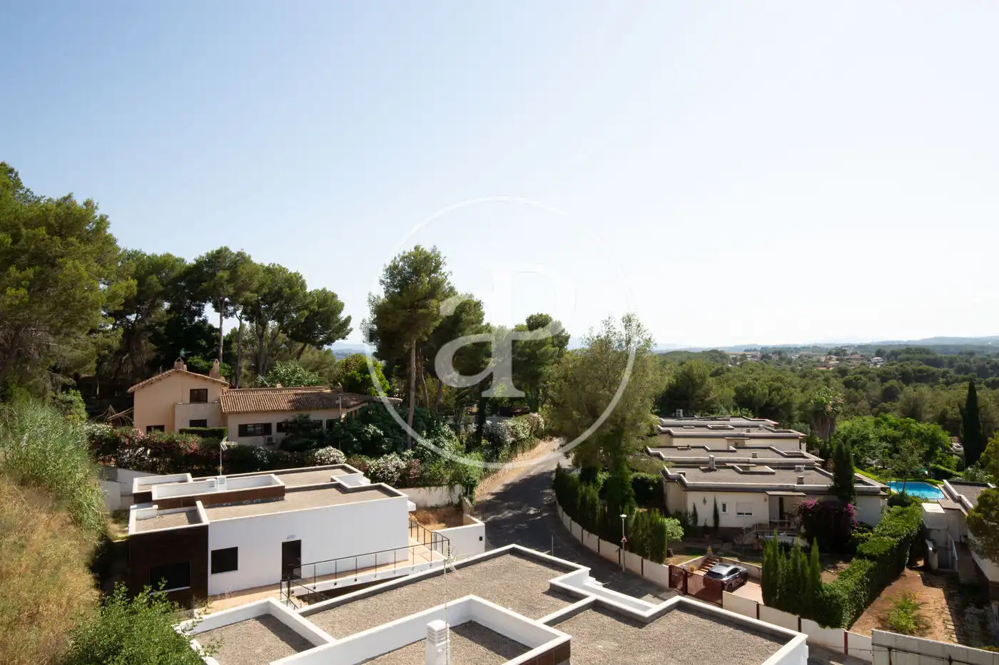 Vista exterior de Casa adosada en venta en Chiva con Aire acondicionado, Calefacción y Jardín privado