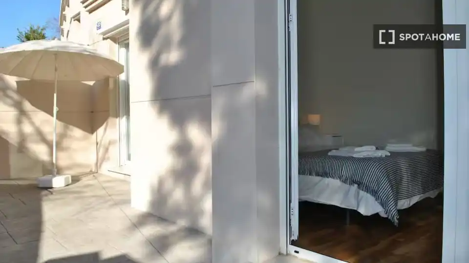 Terraza de Apartamento para compartir en Málaga con Aire acondicionado, Terraza y Amueblado