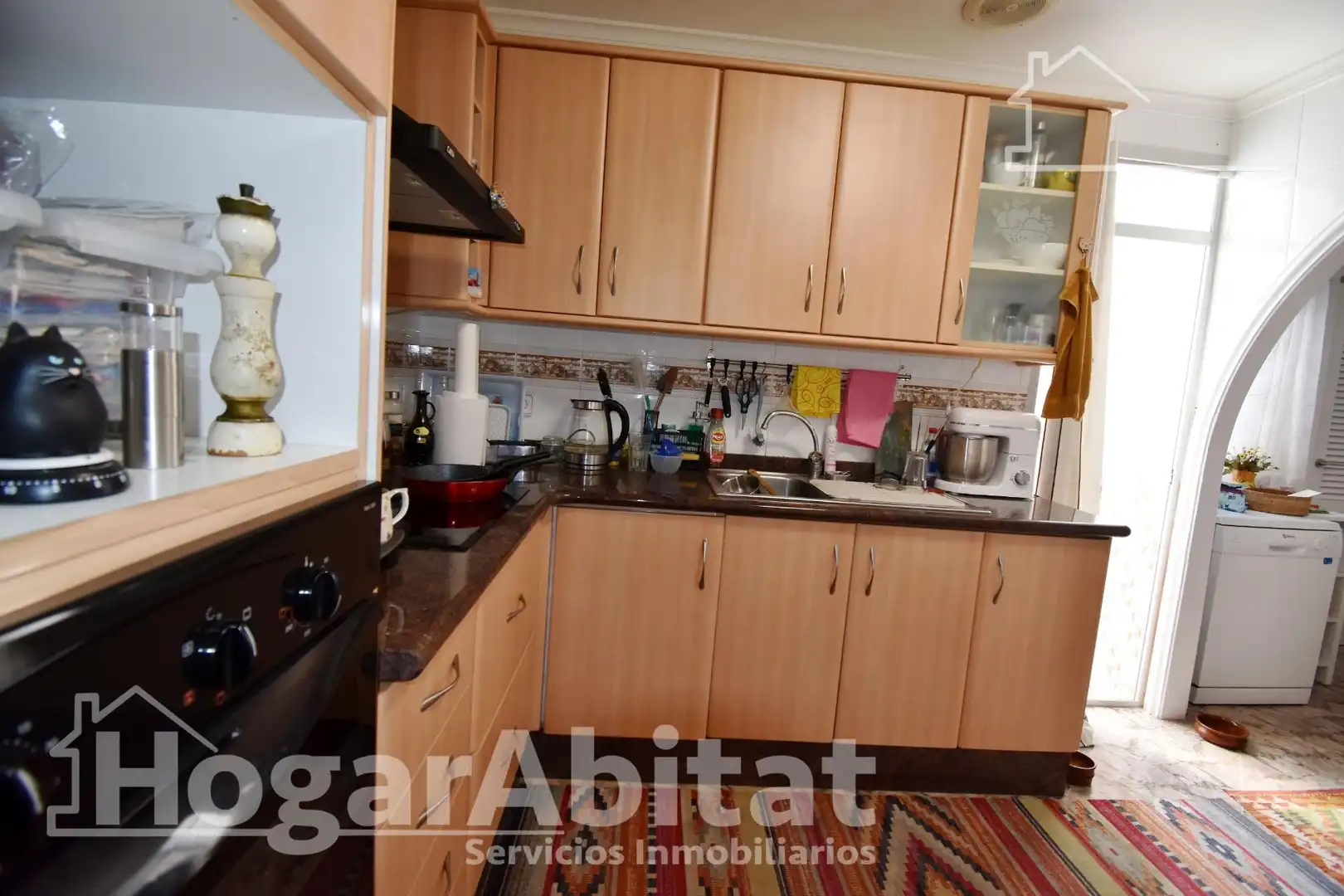 Kitchen of Flat for sale in Miramar  with Air Conditioner and Balcony