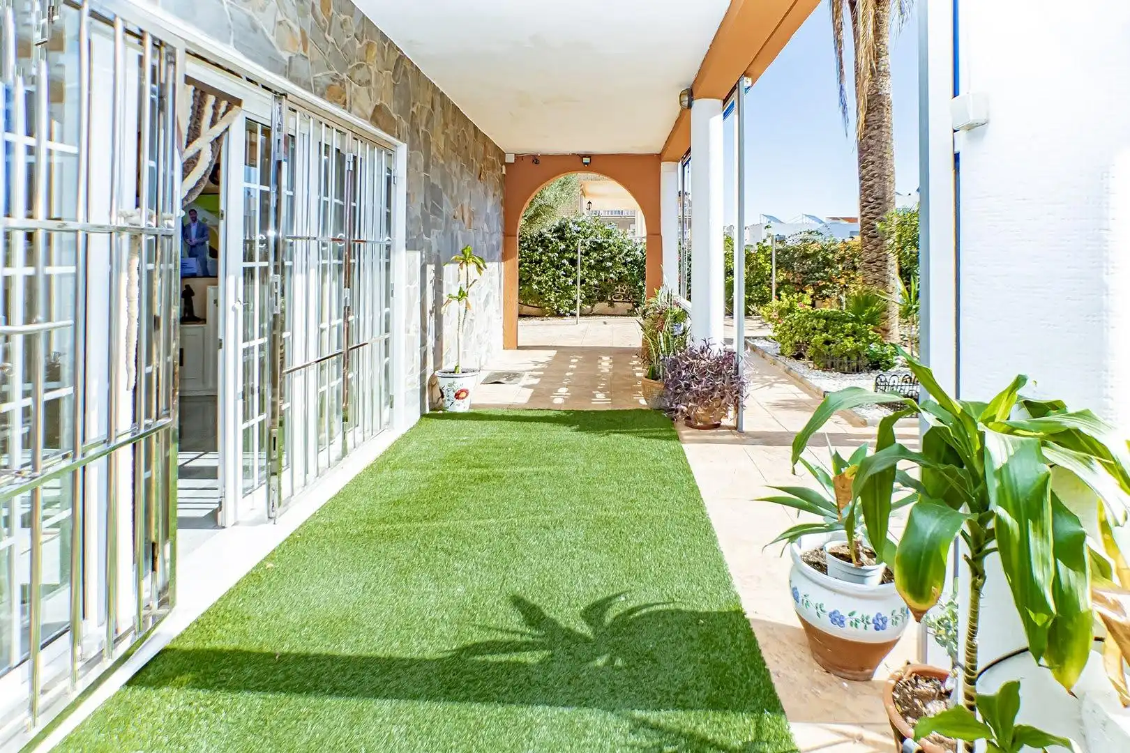 Terraza de Casa o chalet en venta en Roquetas de Mar con Aire acondicionado, Calefacción y Jardín privado