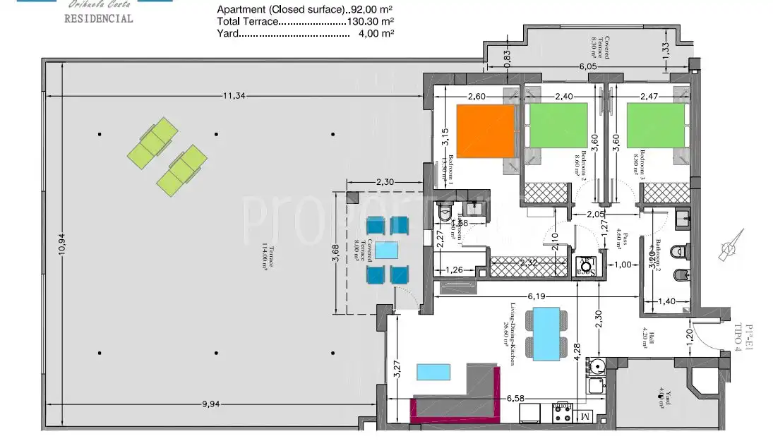 Wohnung zum Verkauf in Orihuela Costa, imagen 2