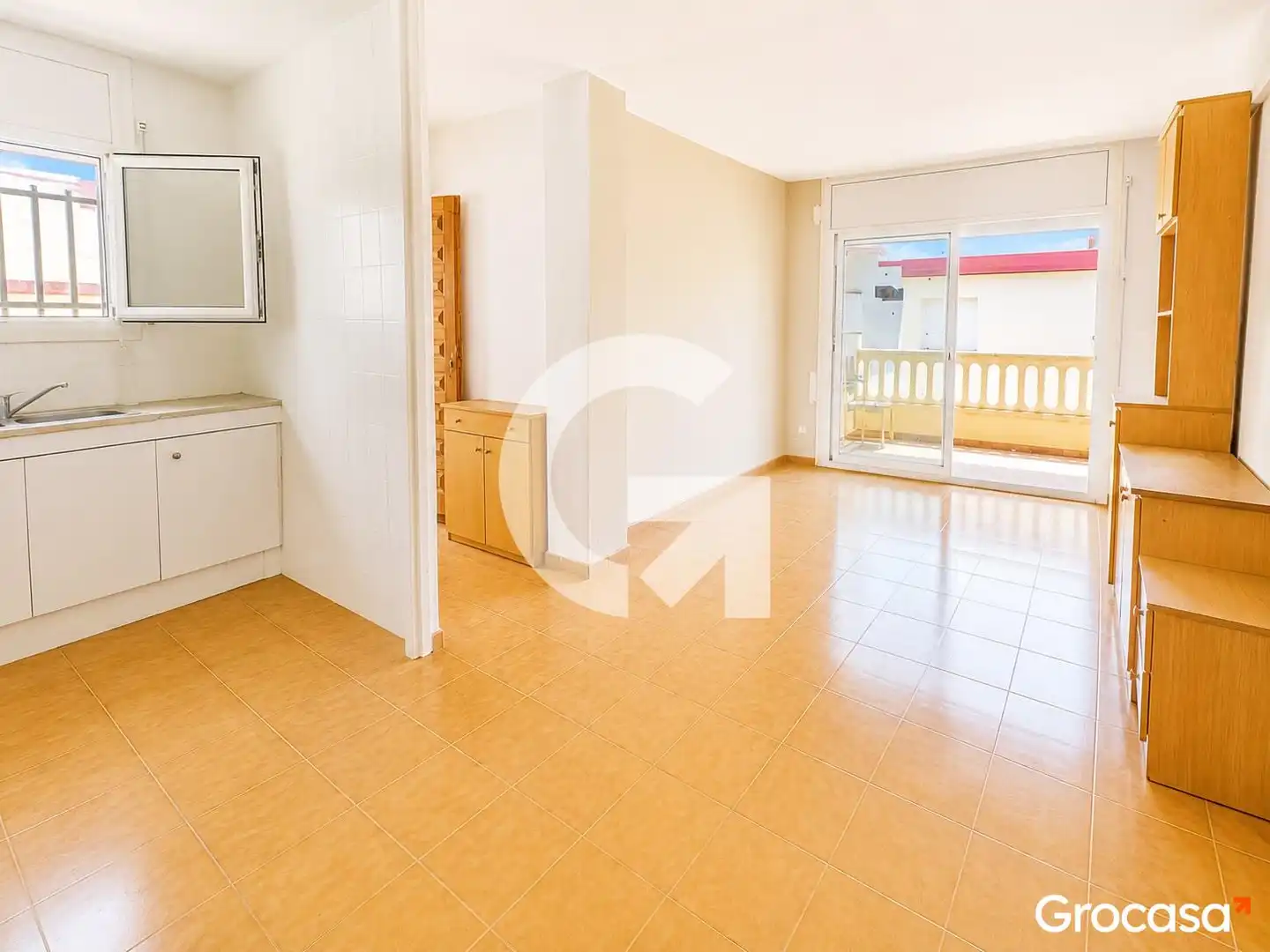 Terrasse von Wohnung zum Verkauf in Cubelles mit Klimaanlage, Heizung und Ofen