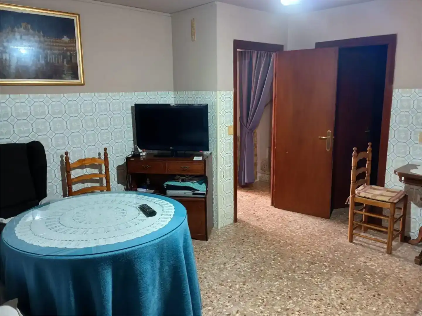 Living room of Flat for sale in Peralejos de Arriba  with Private garden, Storage room and Furnished