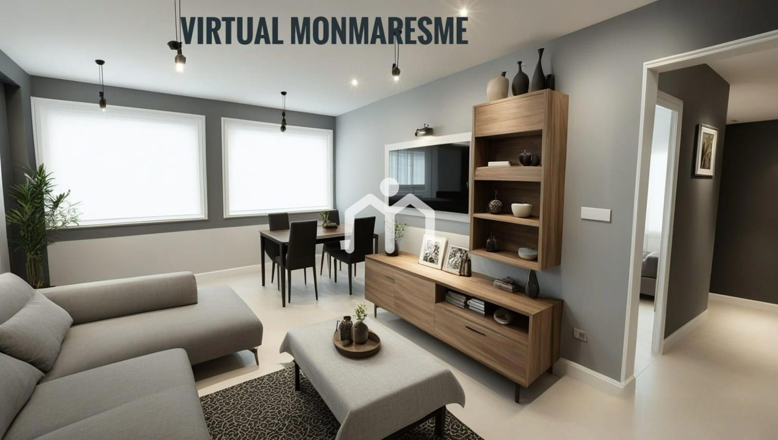 Living room of Flat for sale in Badalona  with Air Conditioner, Heating and Parquet flooring