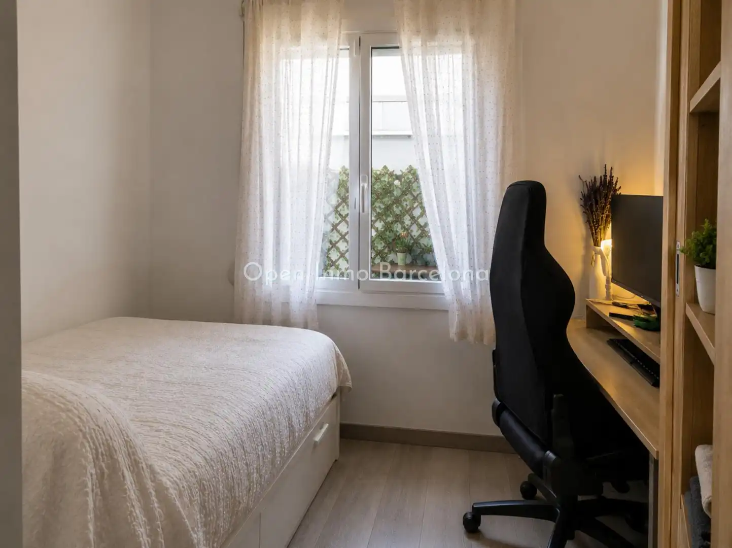 Schlafzimmer von Wohnung zur Miete in Sitges mit Klimaanlage, Heizung und Möbliert