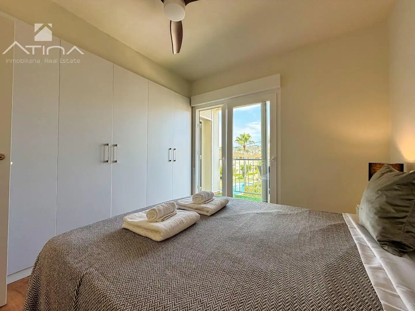 Dormitori de Apartament en venda en Jávea / Xàbia amb Aire condicionat, Calefacció i Jardí privat