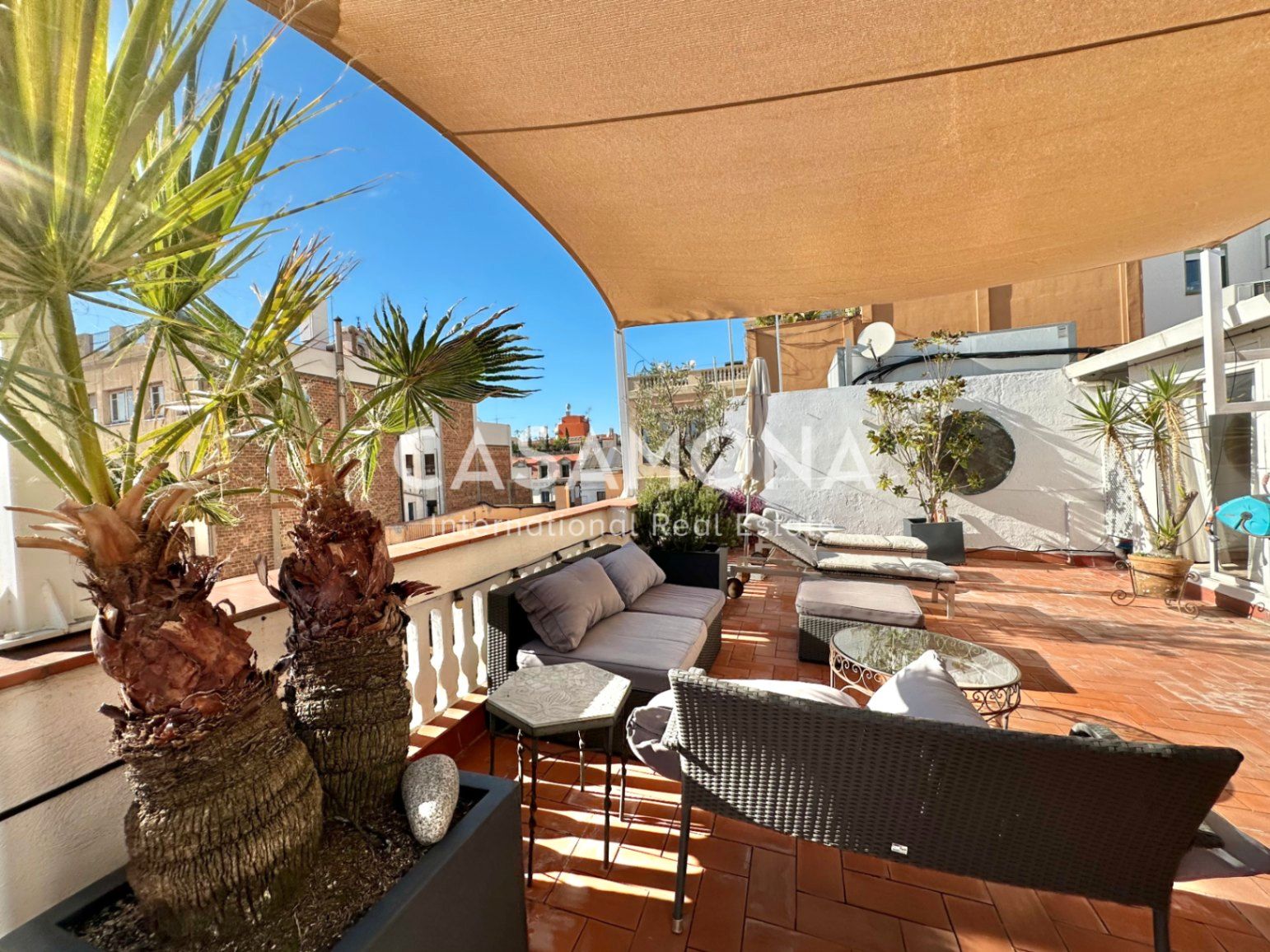 Terrace of Apartment to rent in  Barcelona Capital  with Air Conditioner, Heating and Terrace