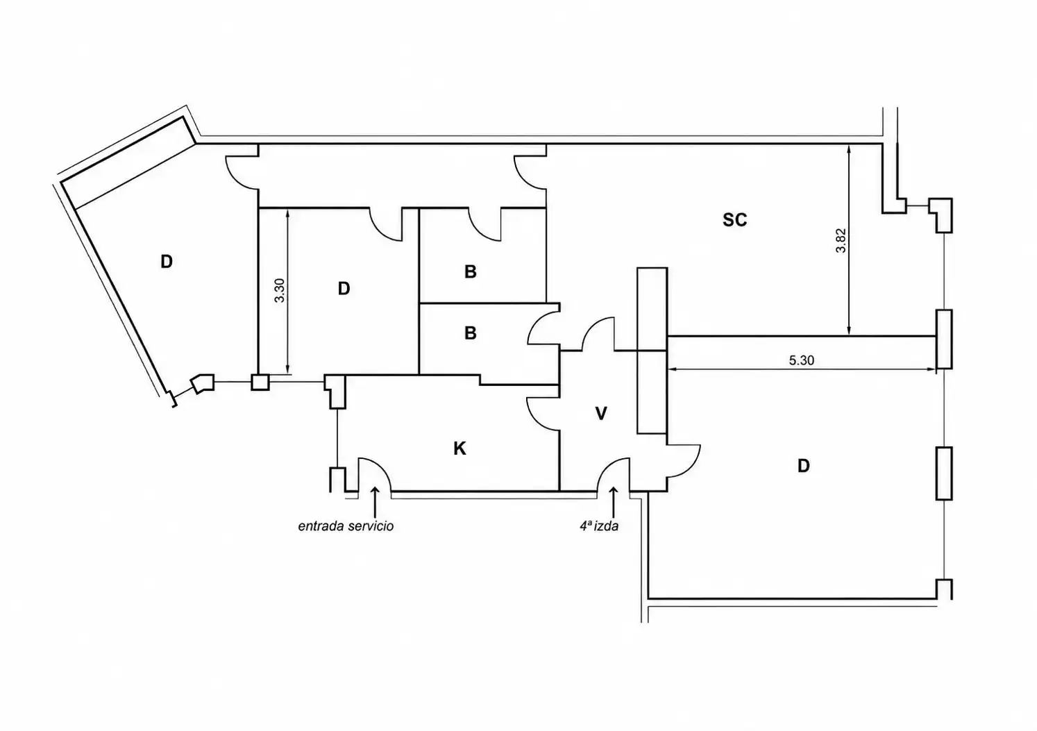 Flat for sale in Madrid  with Parquet flooring, Washing machine and Alarm