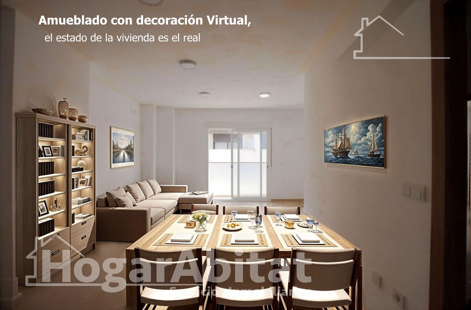 Living room of Flat for sale in Oliva  with Air Conditioner, Heating and Storage room