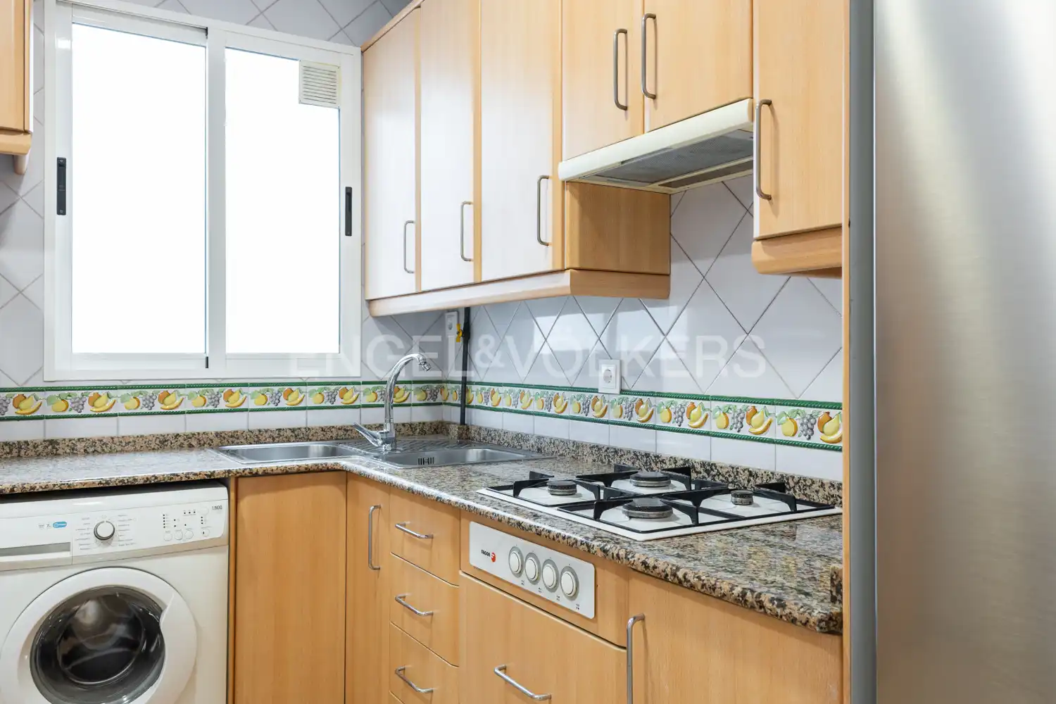 Küche von Wohnung zur Miete in Valencia mit Klimaanlage, Heizung und Möbliert