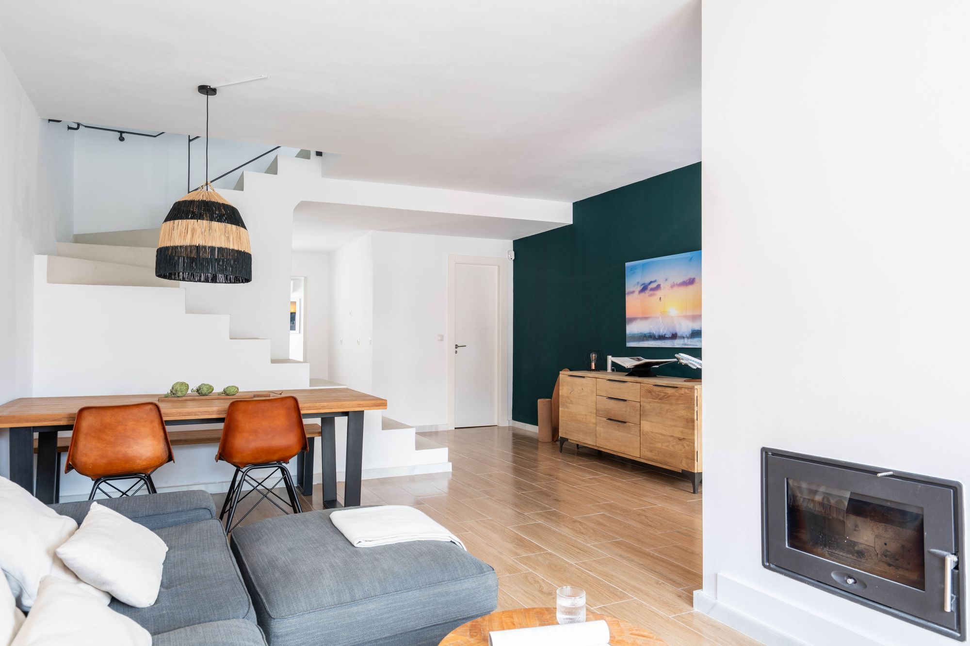 Living room of Single-family semi-detached for sale in Málaga Capital  with Terrace and Balcony
