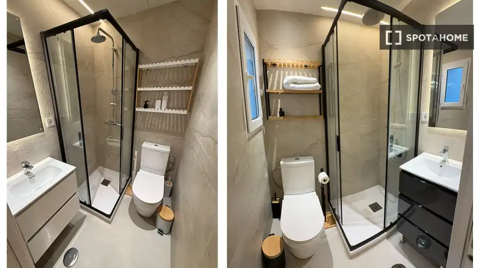 Baño de Piso de alquiler en Madrid con Aire acondicionado, Calefacción y Amueblado