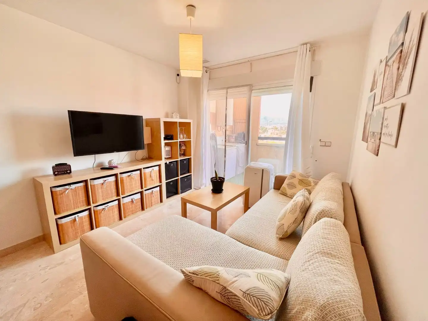 Wohnzimmer von Wohnungen zur Miete in Murcia mit Heizung, Terrasse und Schwimmbad