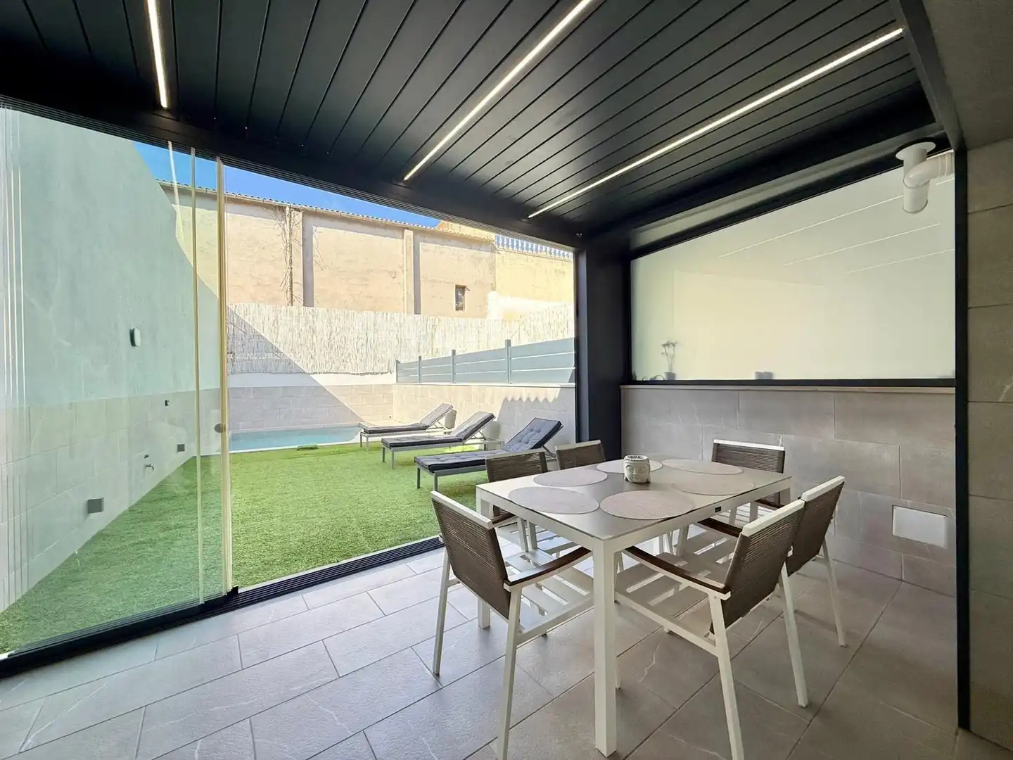 Terraza de Casa adosada de alquiler en  Palma de Mallorca con Aire acondicionado, Calefacción y Jardín privado