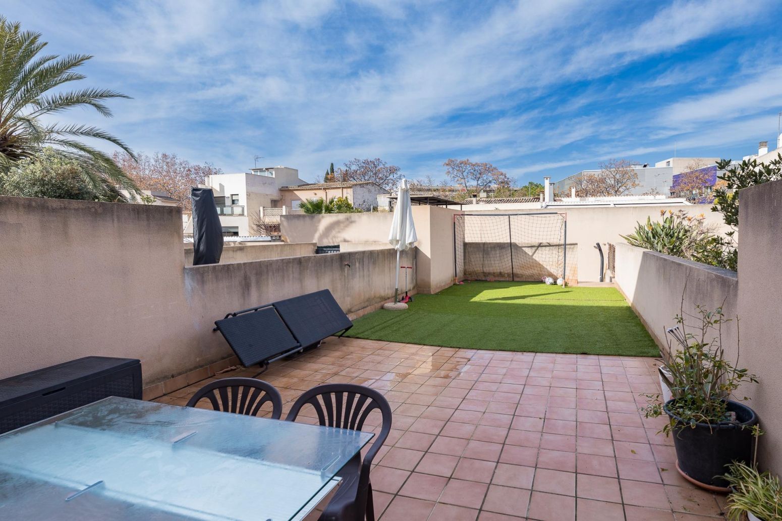 Terraza de Casa adosada en venta en  Palma de Mallorca con Aire acondicionado, Calefacción y Parquet