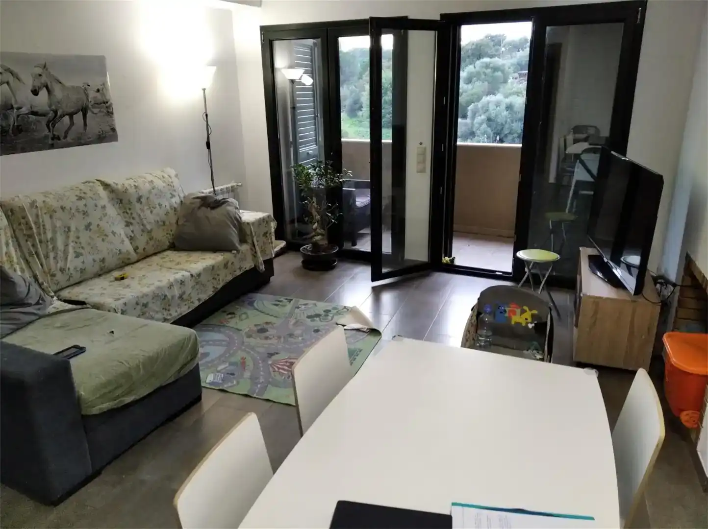 Sala d'estar de Casa adosada en venda en Rabós amb Balcó
