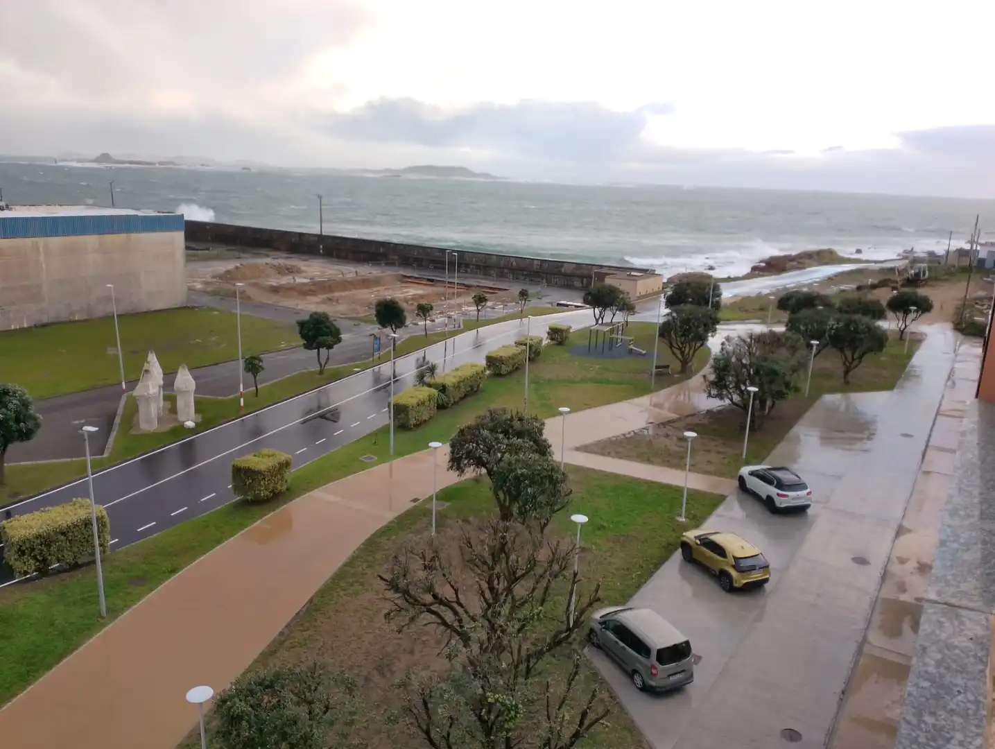 Exterior view of Flat for sale in Ribeira  with Heating, Parquet flooring and Terrace