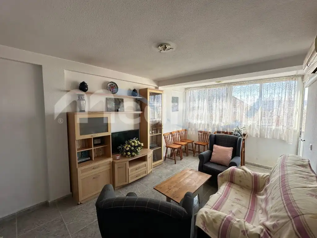 Wohnzimmer von Wohnung zum Verkauf in Benidorm mit Privatgarten, Schwimmbad und Möbliert