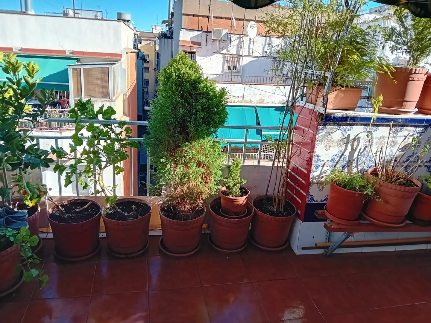 Balcony of Attic for sale in Badalona  with Air Conditioner, Terrace and Furnished