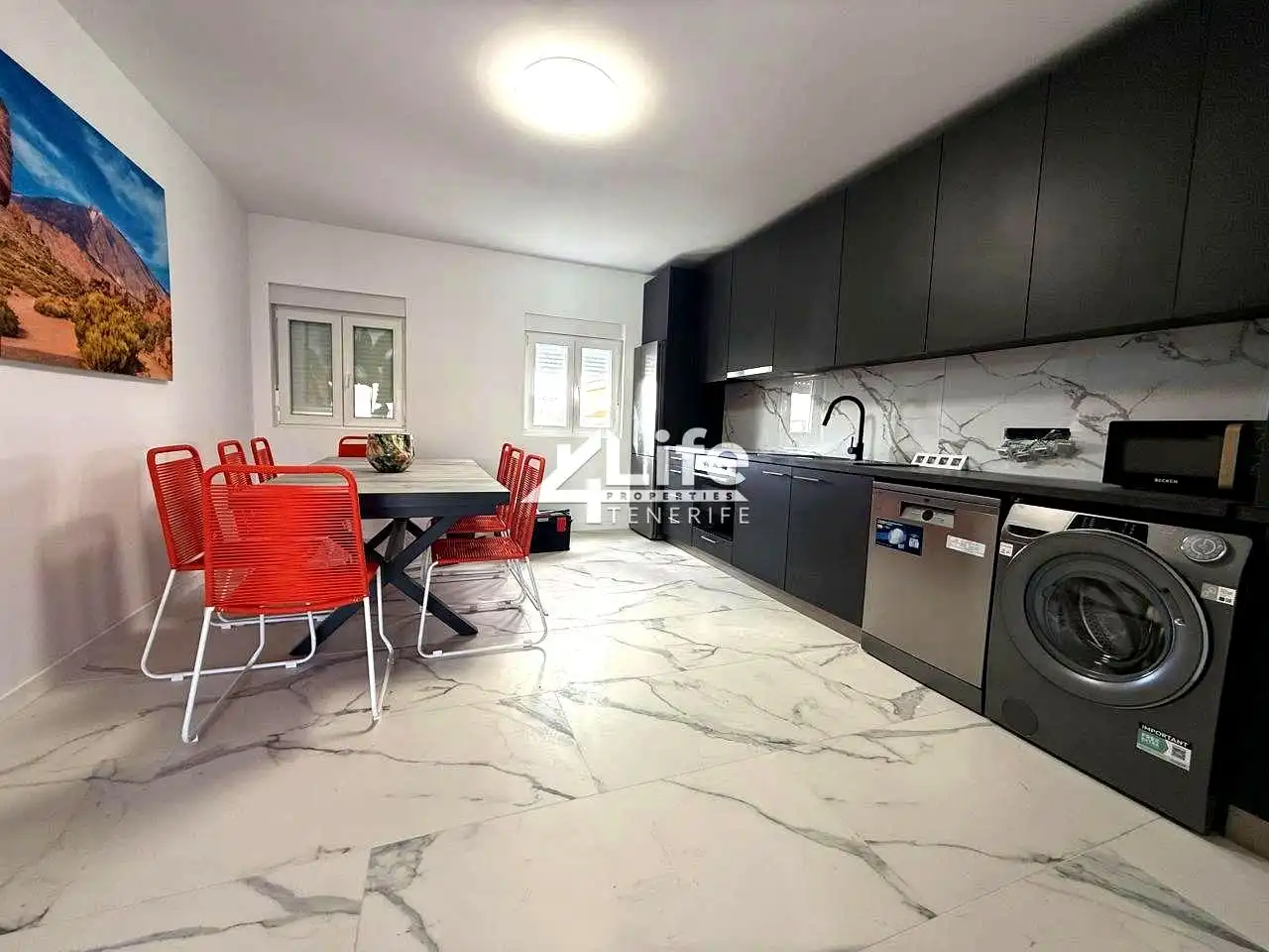Küche von Wohnung zur Miete in San Miguel de Abona mit Klimaanlage, Terrasse und Möbliert