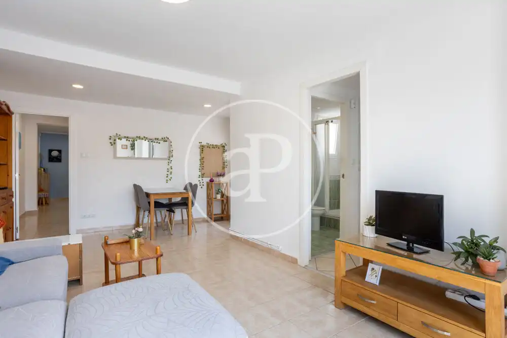 Sala d'estar de Àtic de lloguer en Valencia amb Aire condicionat, Calefacció i Terrassa
