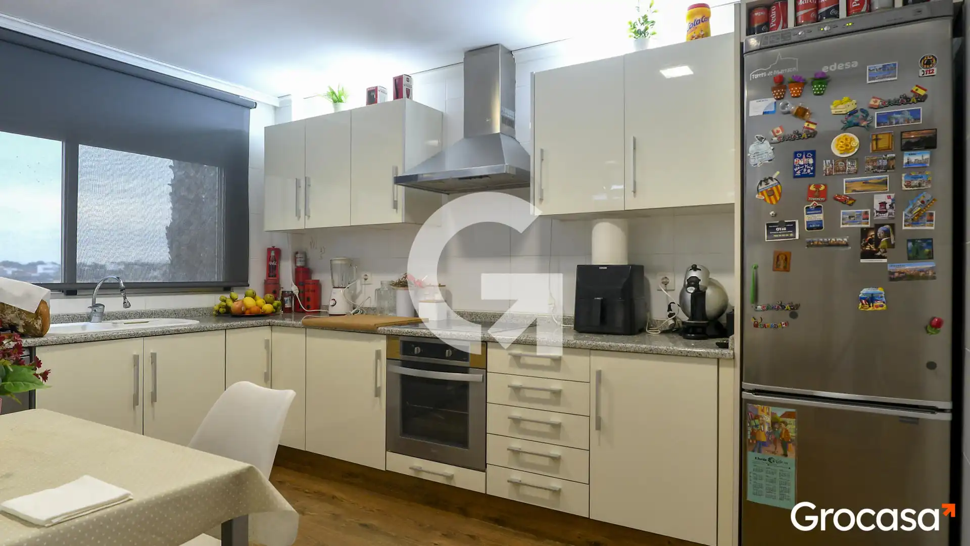 Cuina de Casa adosada en venda en Sagunto / Sagunt amb Aire condicionat, Terrassa i Traster