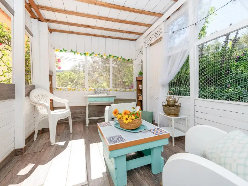 Terrassa de Finca rústica en venda en Villanueva del Trabuco amb Aire condicionat, Jardí privat i Terrassa