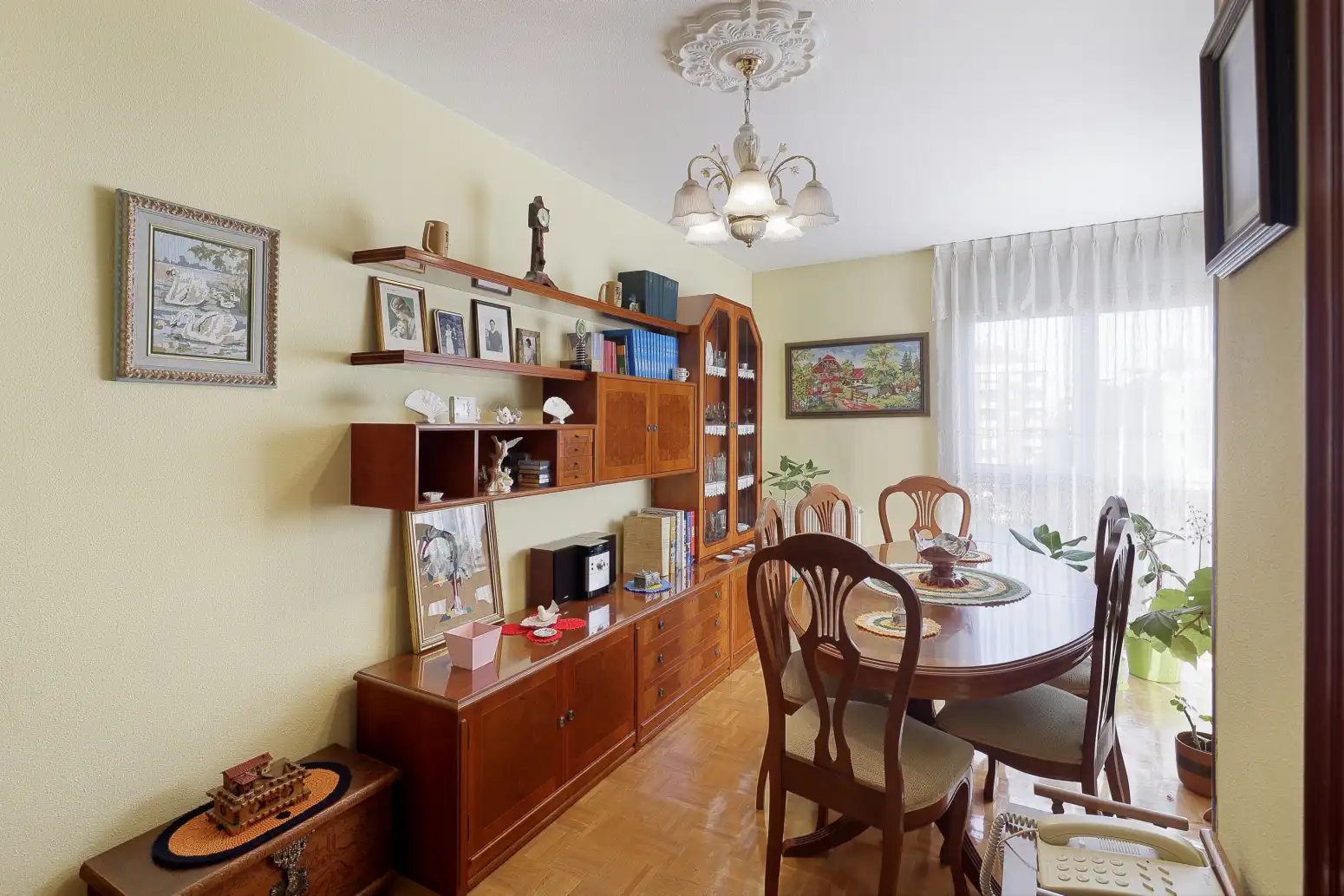Dining room of Flat for sale in Gijón   with Heating, Parquet flooring and Storage room