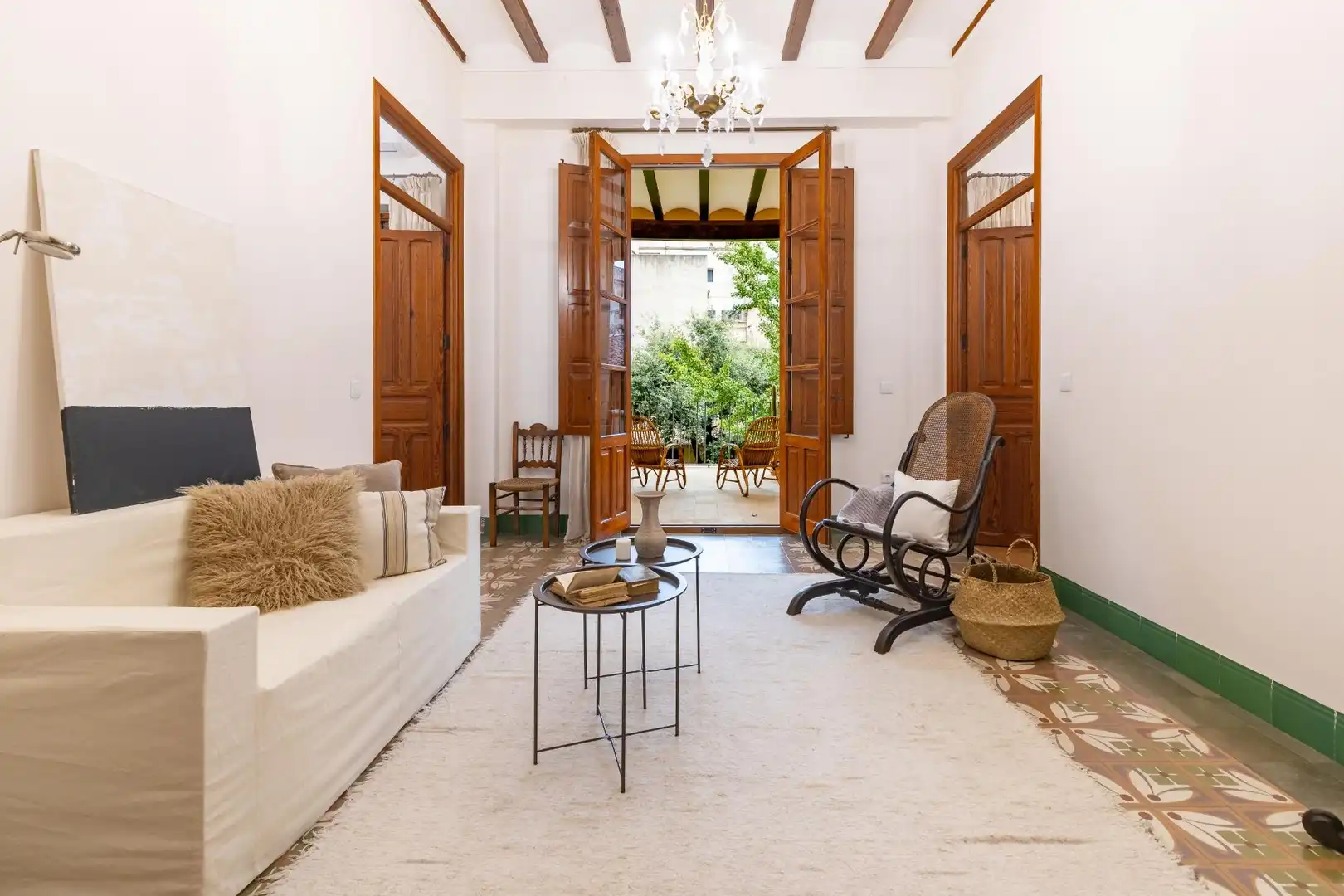 Living room of Houses for sale in Xàtiva  with Air Conditioner, Private garden and Terrace