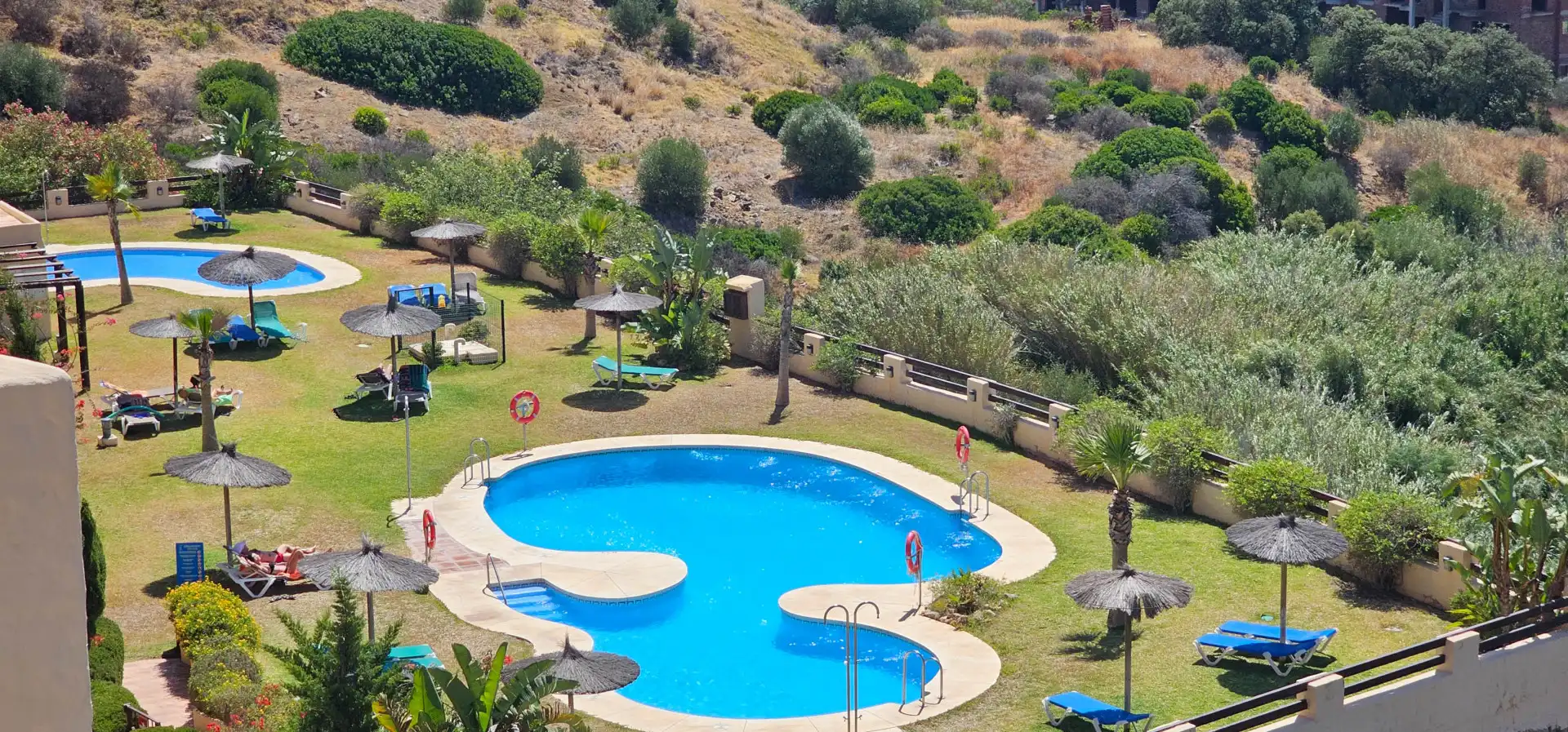 Swimming pool of Apartments for sale in Manilva  with Air Conditioner, Terrace and Storage room