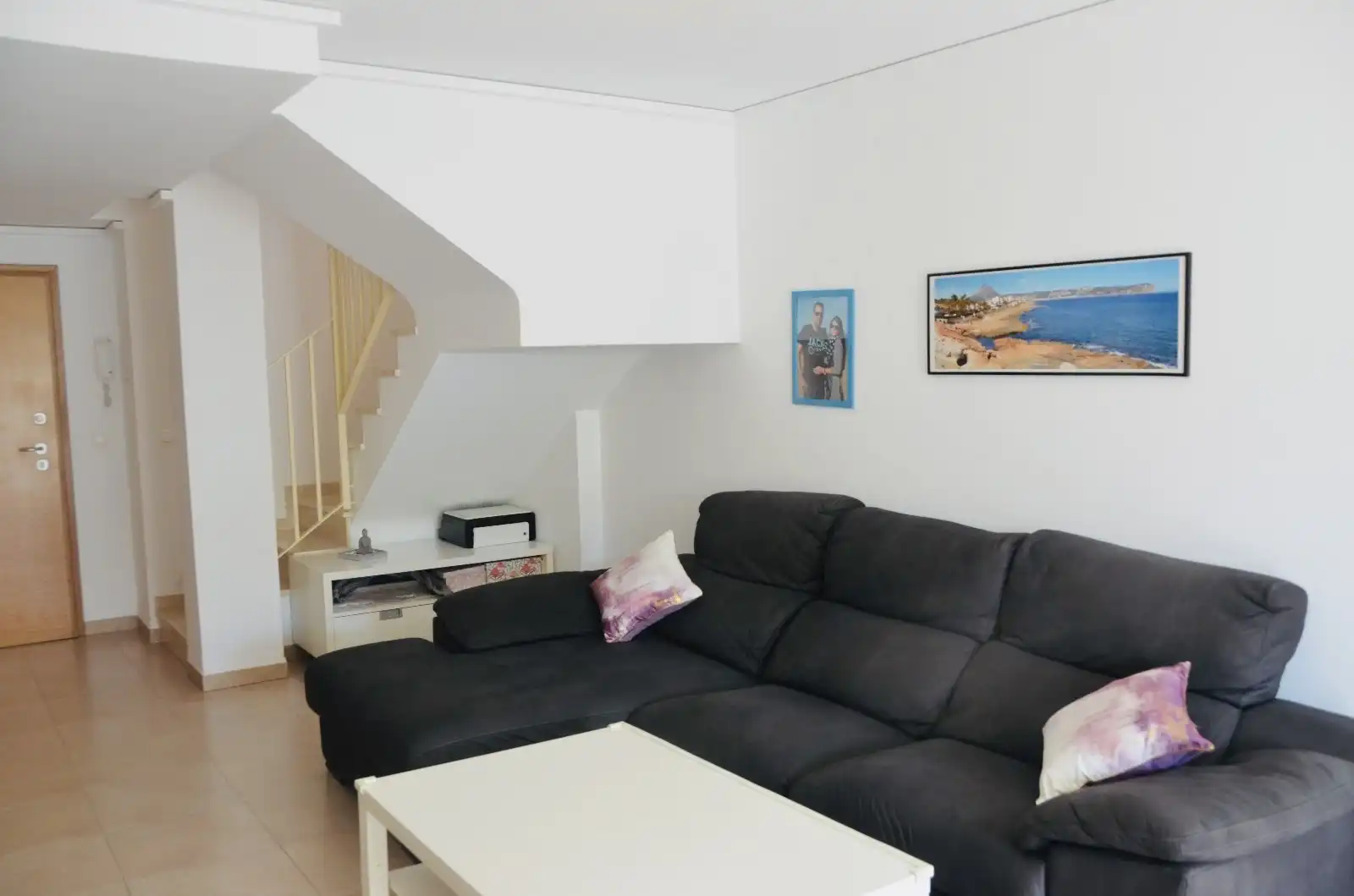 Wohnzimmer von Dachboden zum Verkauf in Dénia mit Klimaanlage, Heizung und Terrasse