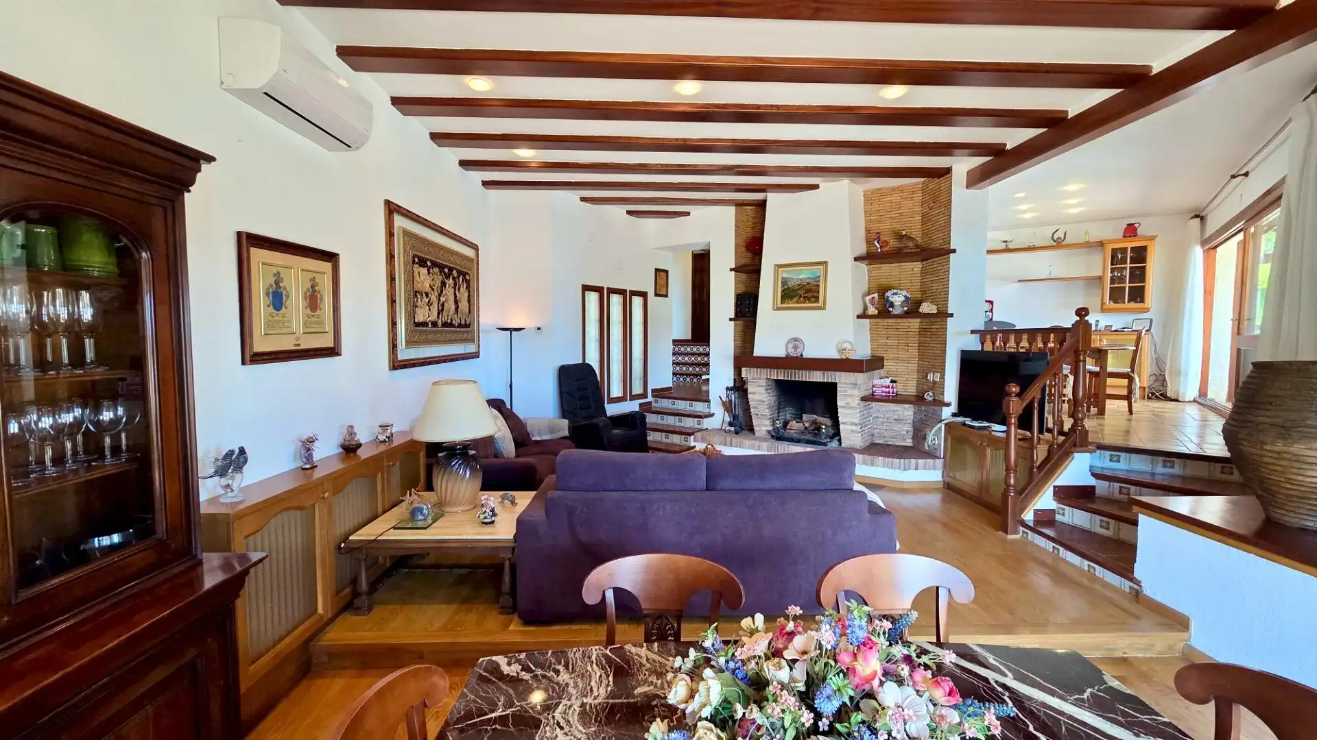 Sala d'estar de Casa o xalet en venda en Lloret de Mar amb Aire condicionat, Calefacció i Jardí privat
