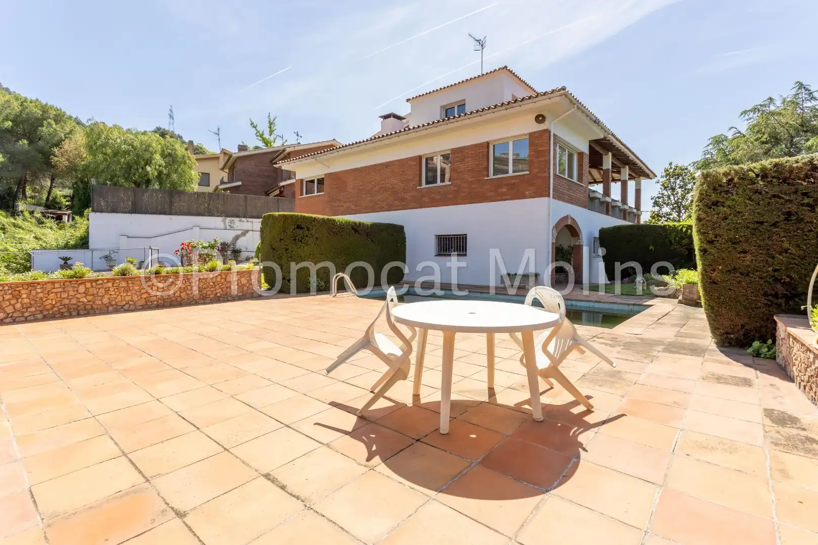 Vista exterior de Casa o chalet en venta en La Palma de Cervelló con Calefacción, Jardín privado y Terraza