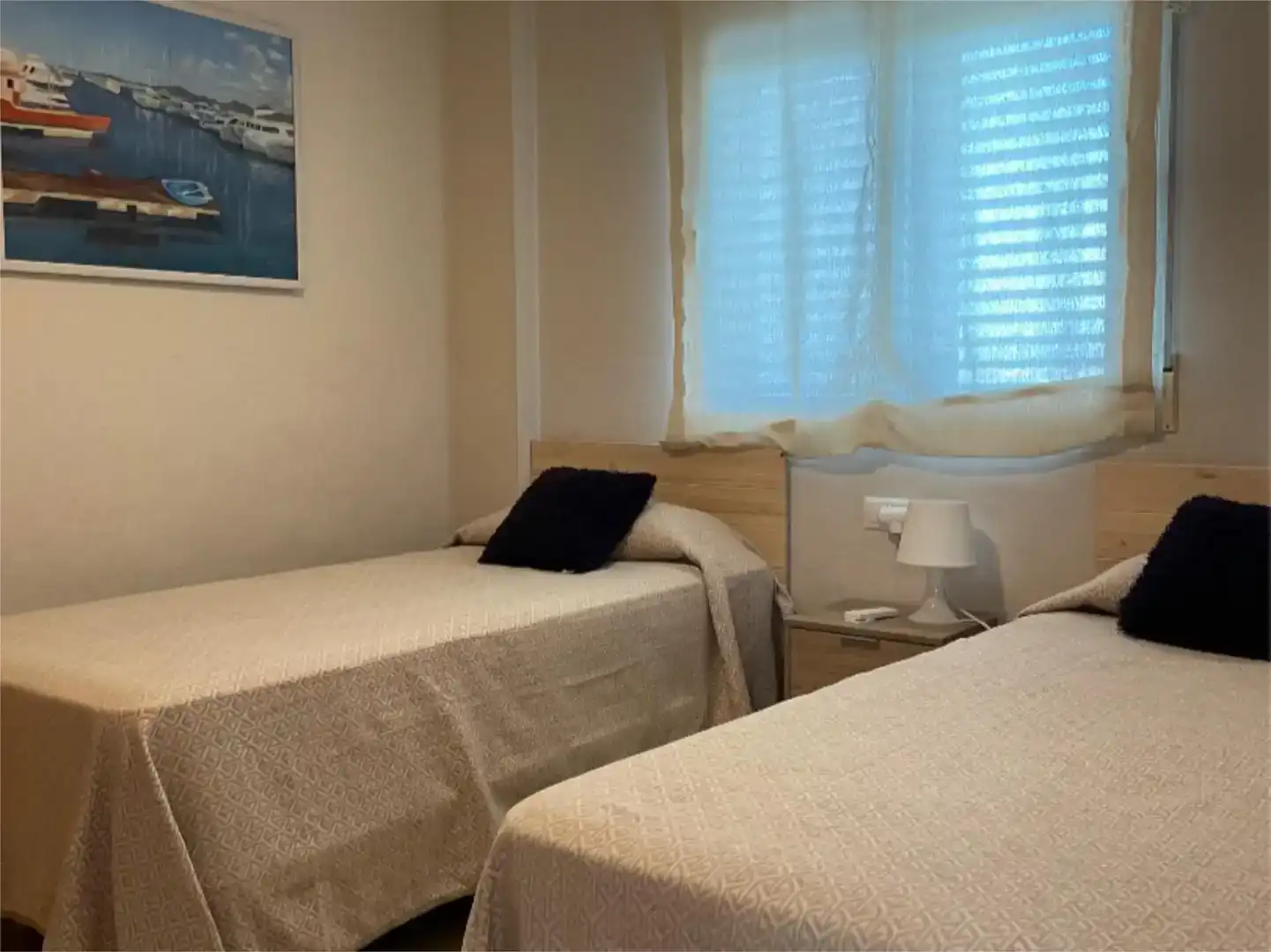 Bedroom of Flat for rent in Oliva  with Air Conditioner, Swimming Pool and Furnished