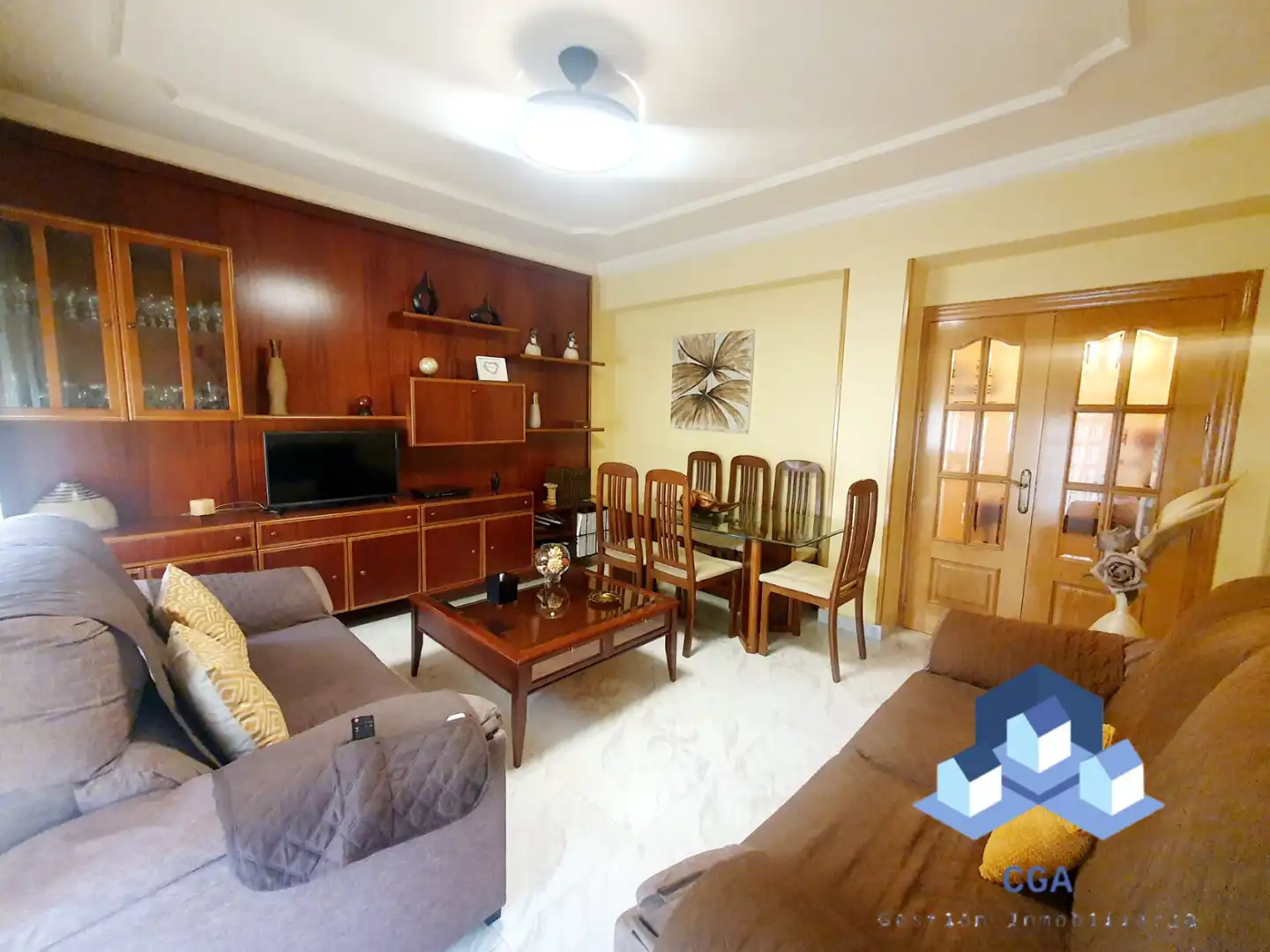 Living room of Flat for sale in Lorca  with Storage room, Furnished and Oven