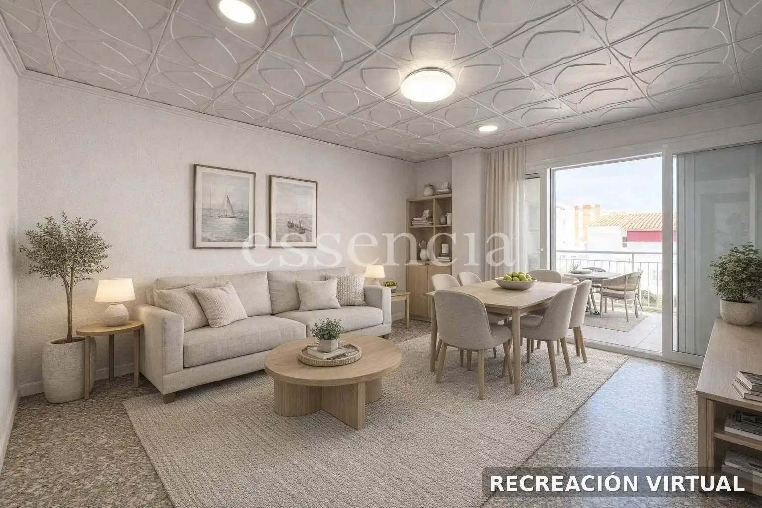 Wohnzimmer von Wohnung zum Verkauf in Piles mit Terrasse und Balkon