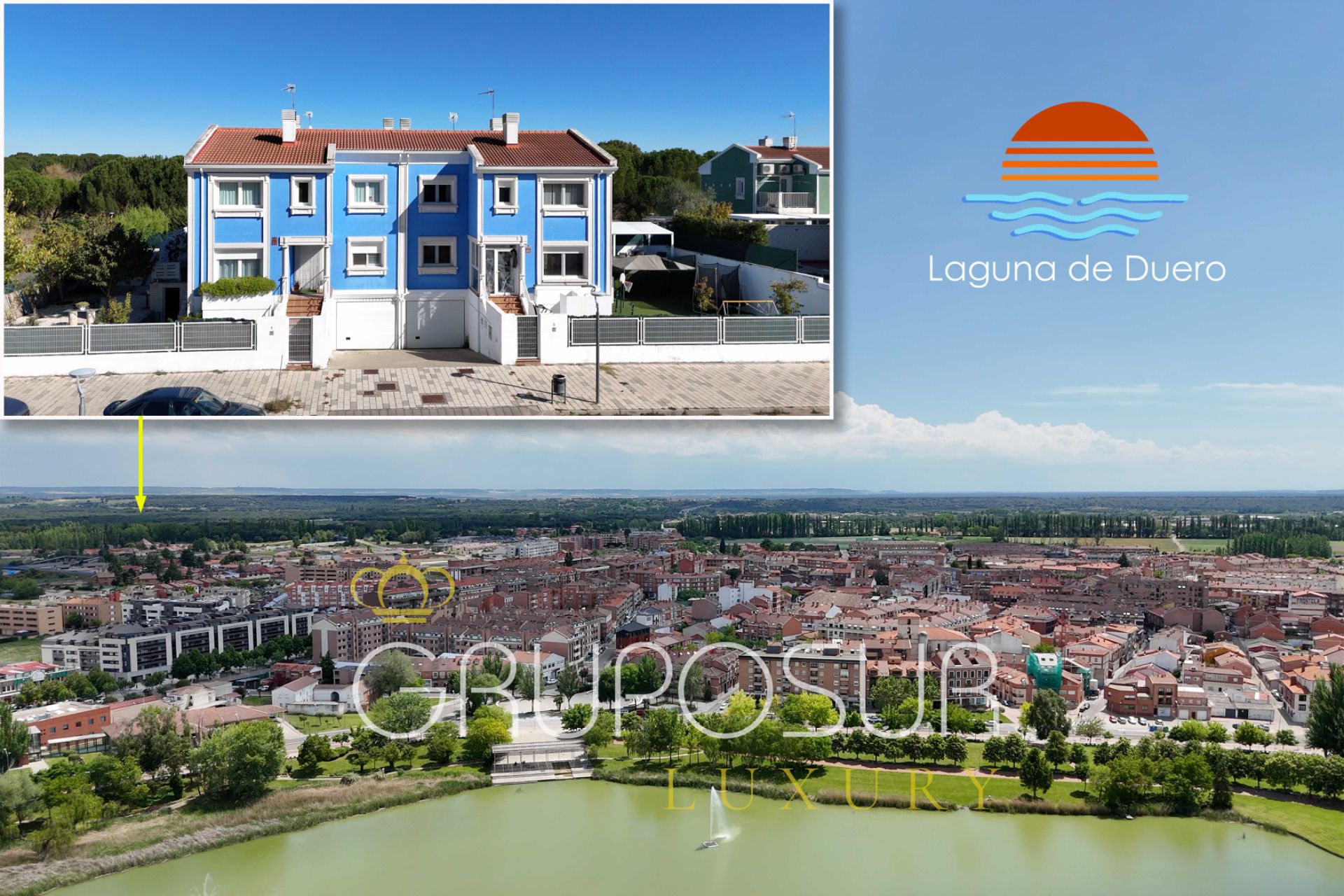 Exterior view of House or chalet for sale in Laguna de Duero  with Heating, Private garden and Parquet flooring