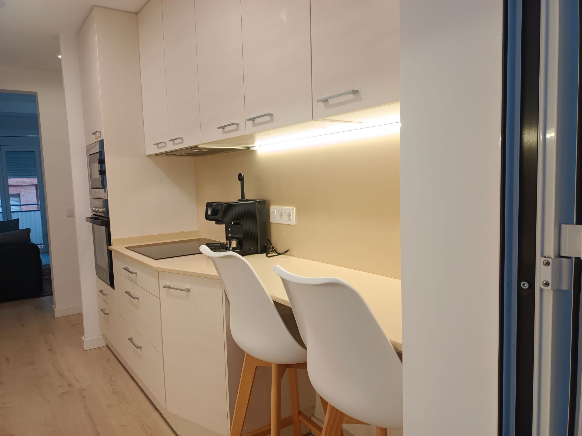 Kitchen of Flat to rent in  Lleida Capital  with Air Conditioner, Heating and Furnished