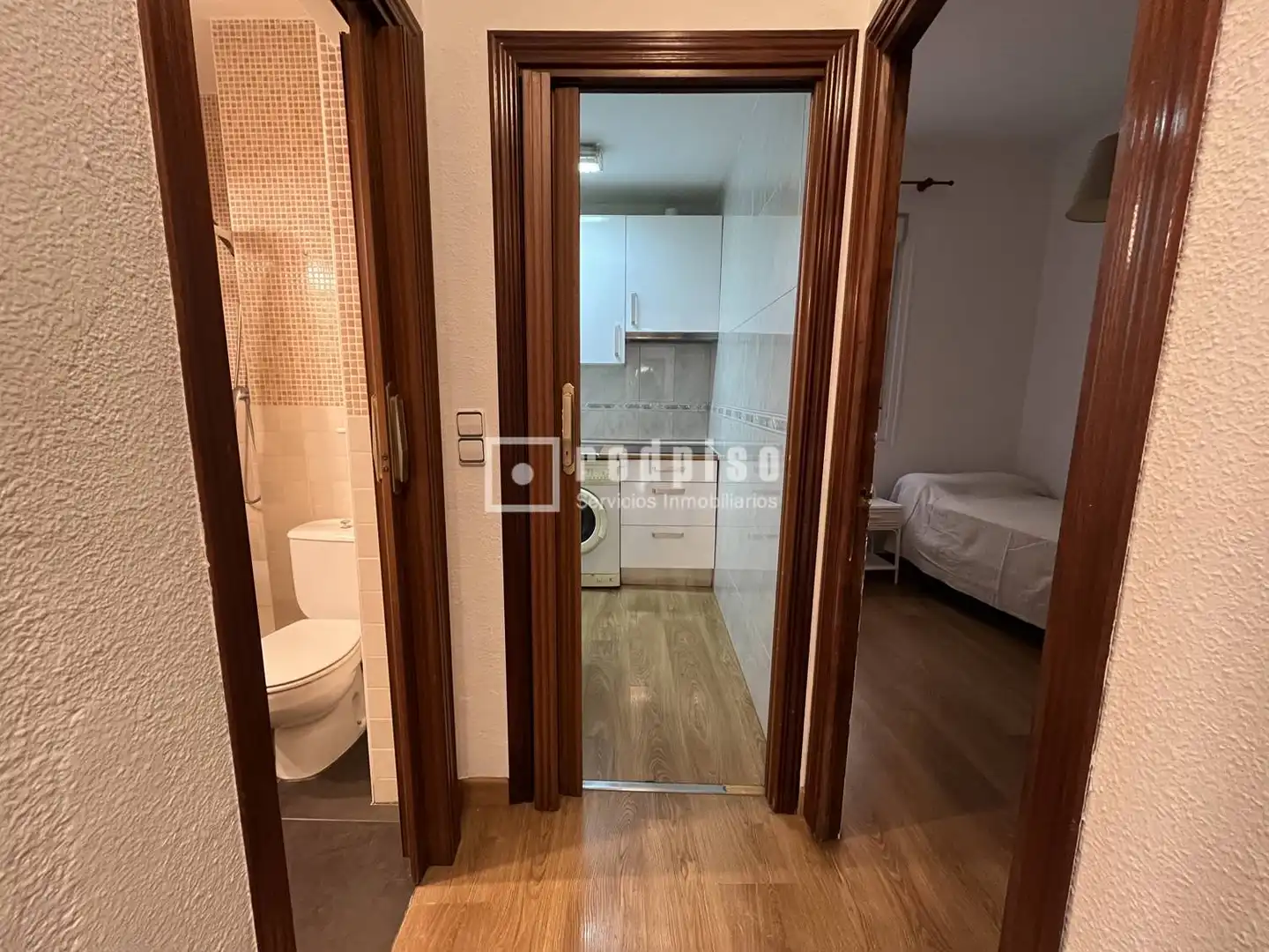 Schlafzimmer von Wohnung zur Miete in Madrid mit Heizung und Möbliert