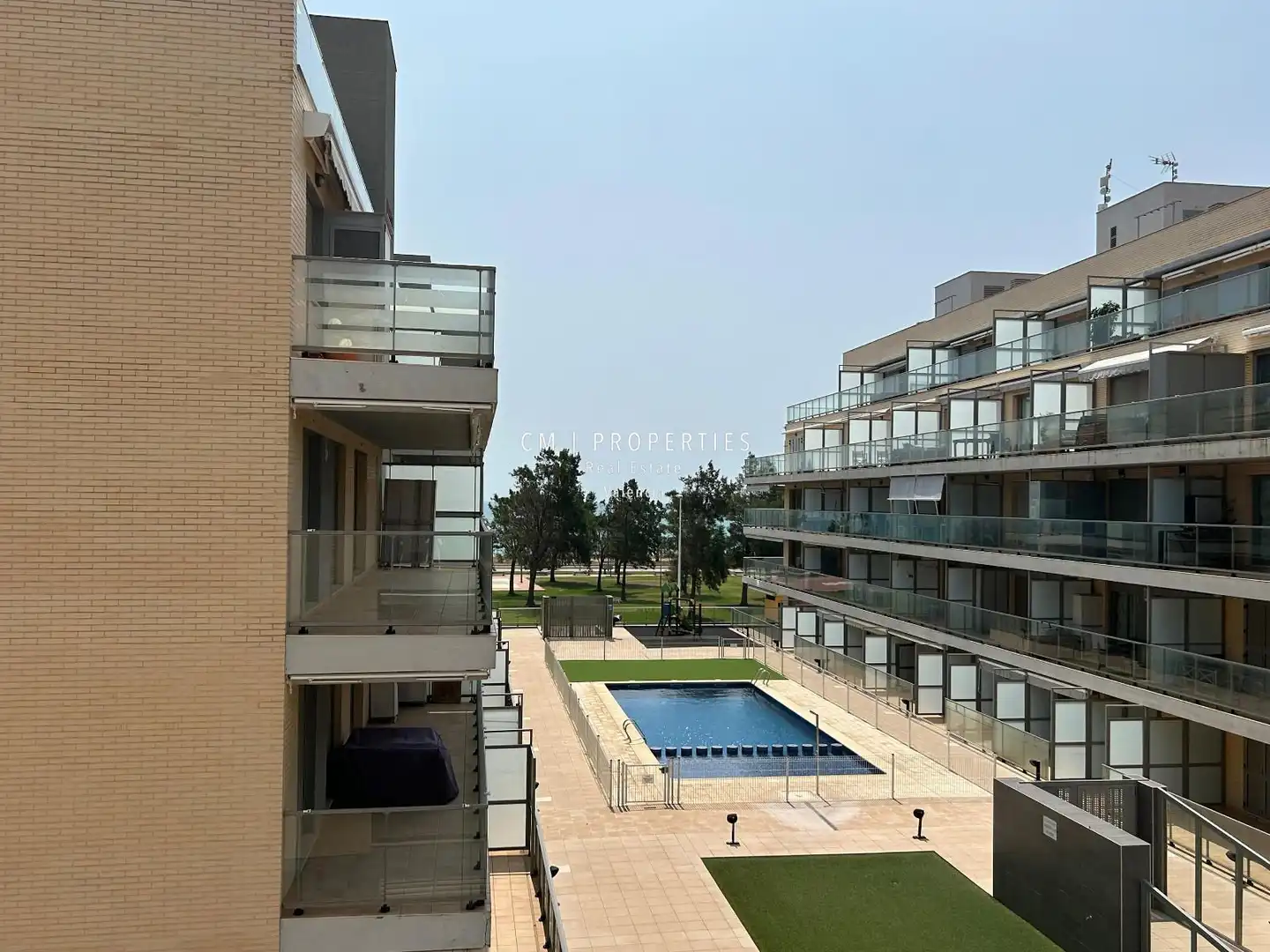 Terrasse von Wohnungen zur Miete in Moncofa mit Klimaanlage, Heizung und Terrasse