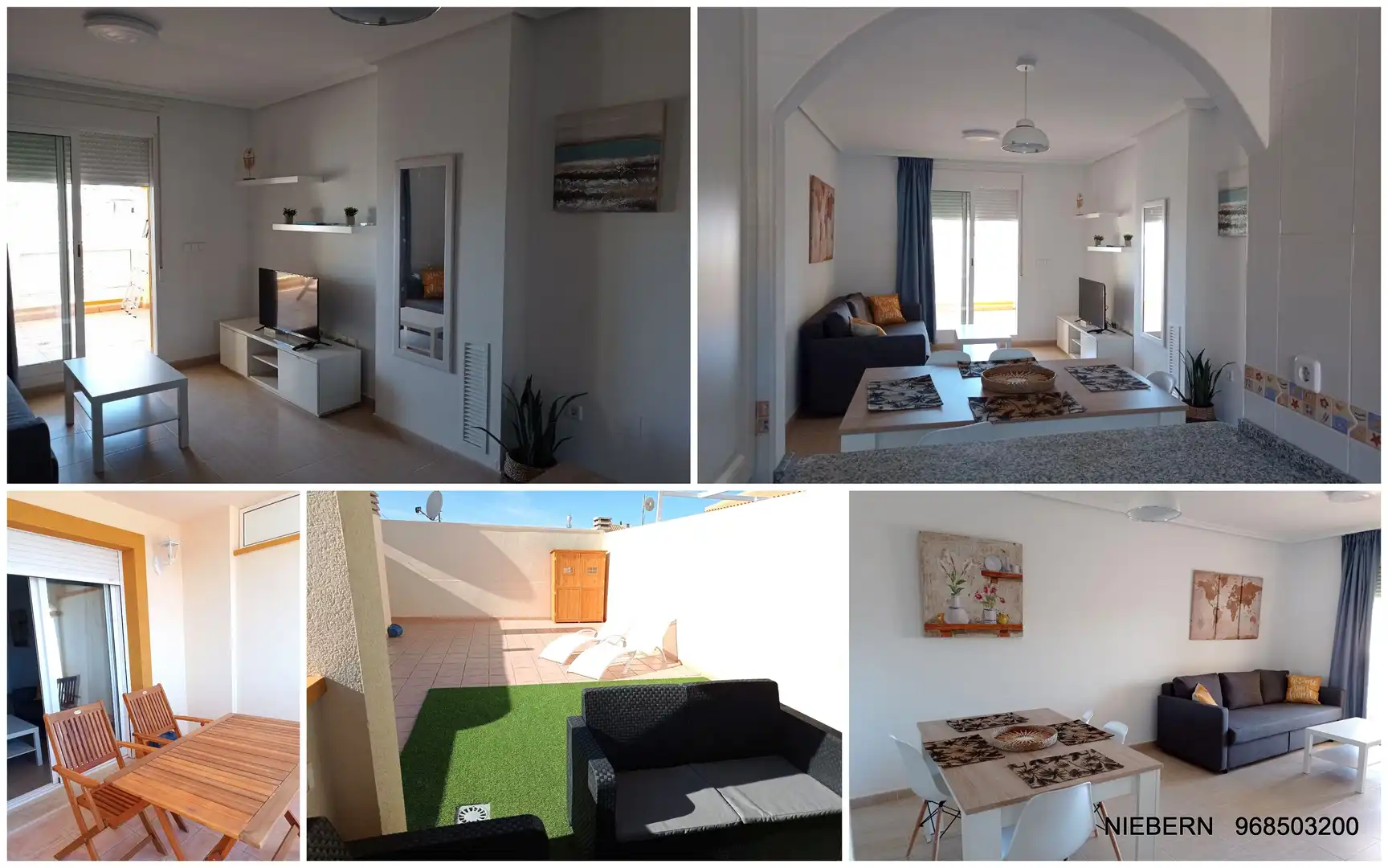Außenansicht von Wohnung zur Miete in Cartagena mit Terrasse, Möbliert und Waschmaschine