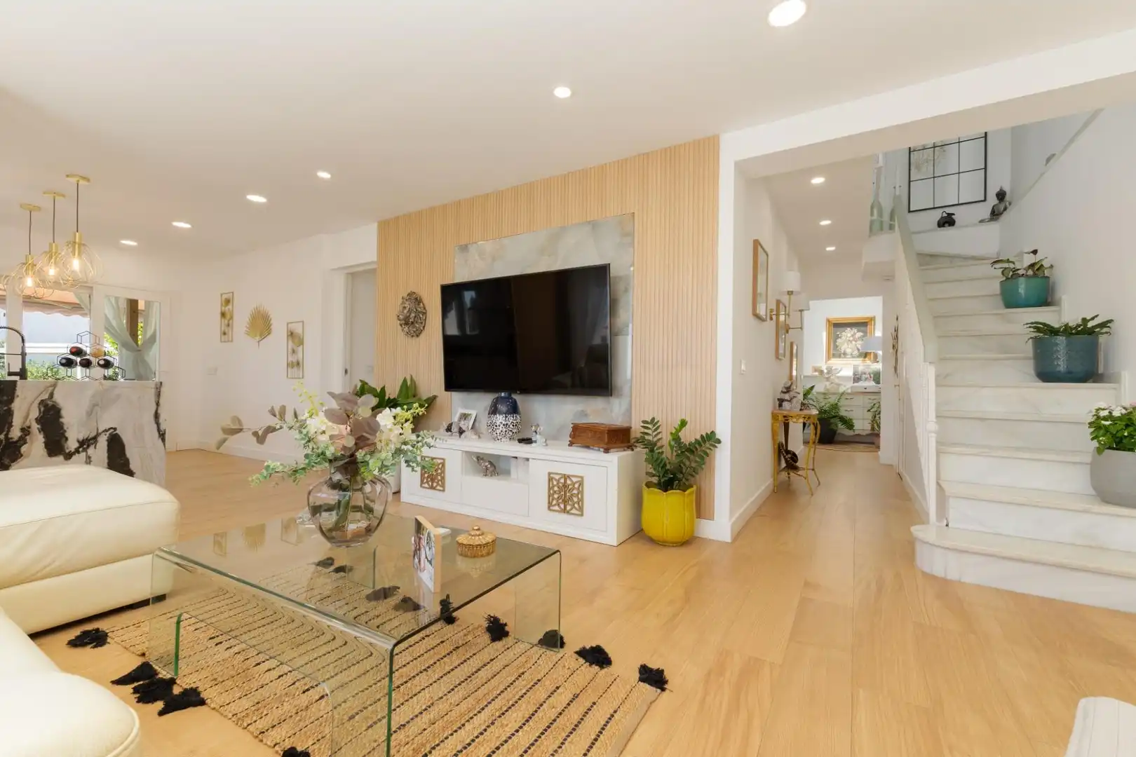 Sala de estar de Casa o chalet en venta en Málaga con Aire acondicionado, Jardín privado y Terraza