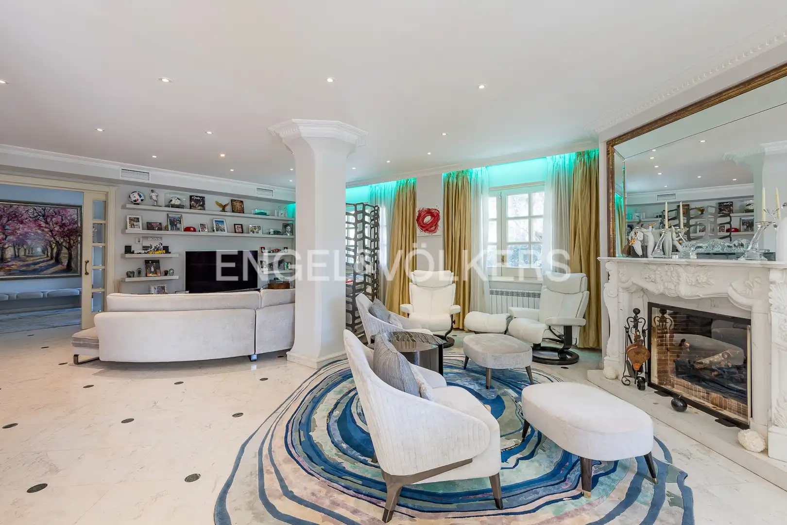Sala d'estar de Casa o xalet en venda en Castelldefels amb Aire condicionat, Calefacció i Jardí privat